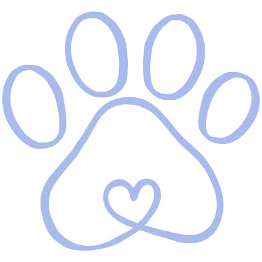 Pawprint with small heart